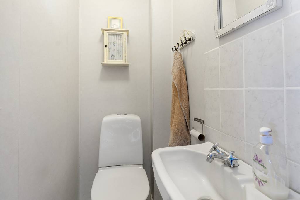 WC på övervåning.