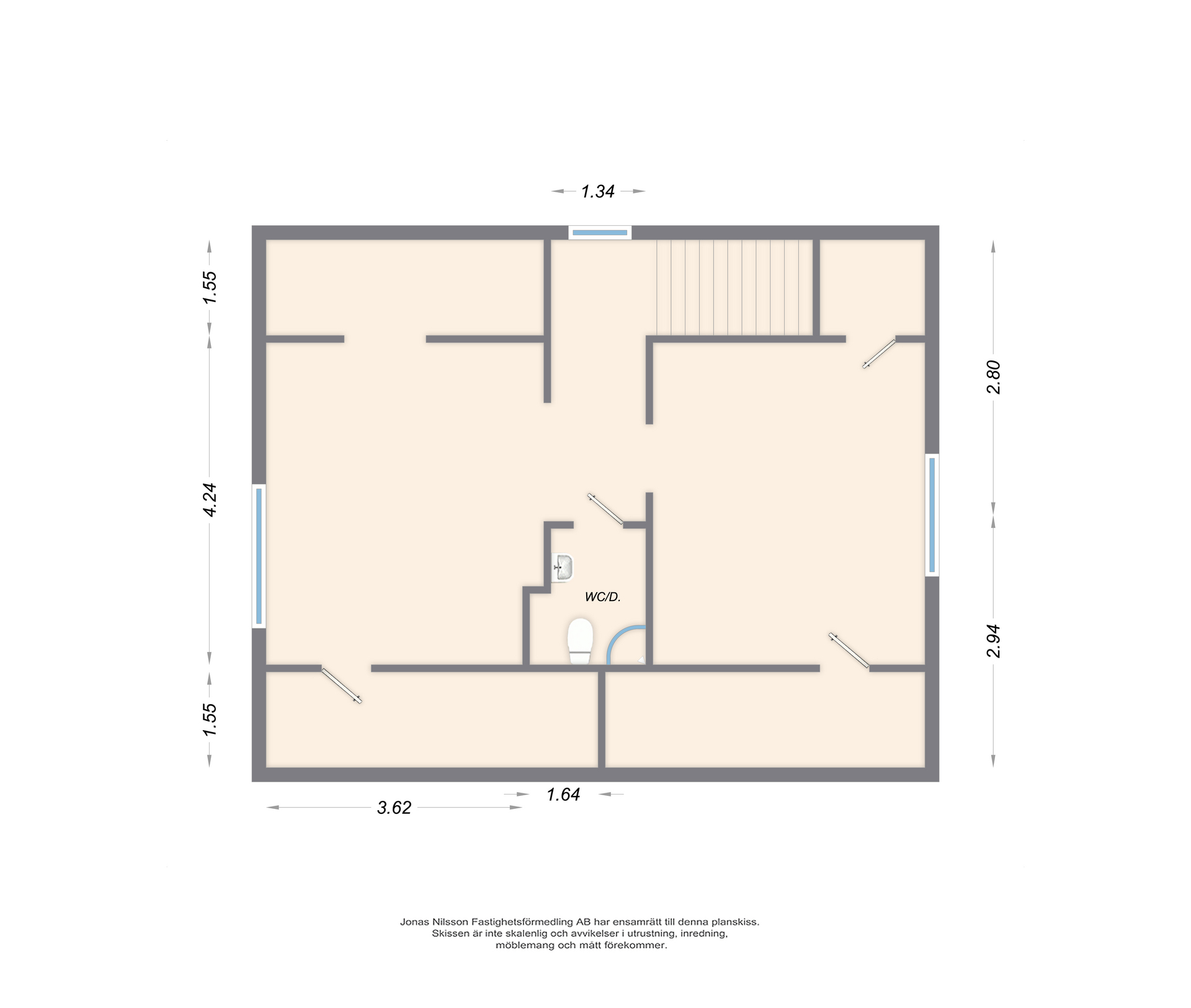 Övreplan.