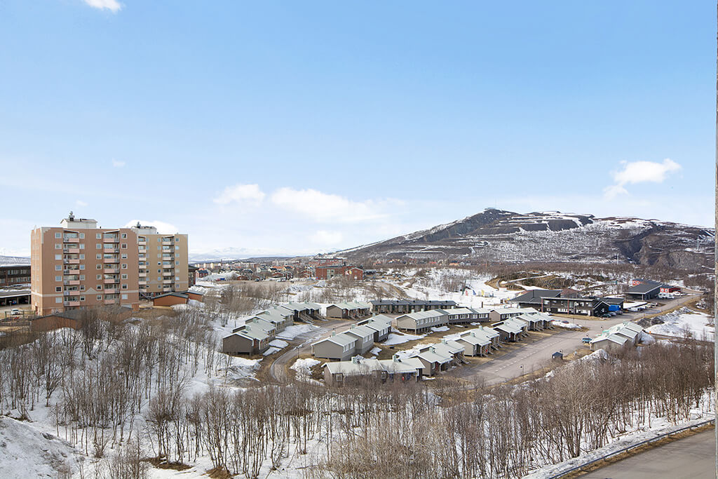 Kiruna. berg och vinter